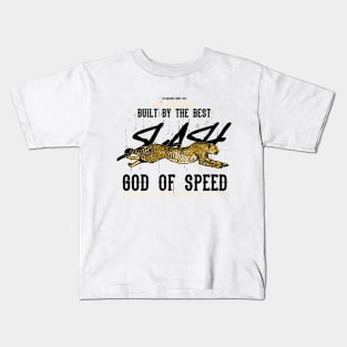 Cheetah - God Of Speed - Big Cat Kids T-Shirt